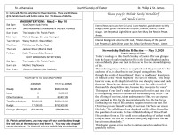 Bulletin May 2-3, 2020