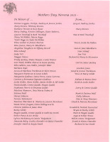 05/09/2021   Mothers Day Novena