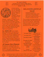 November 1st, 2020     Bulletin Insert